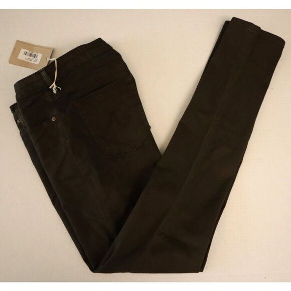 AG Adriano Goldschmied Women's Sz 26 Brown Prima Mid-Rise Cigarette Pants - Picture 8 of 9